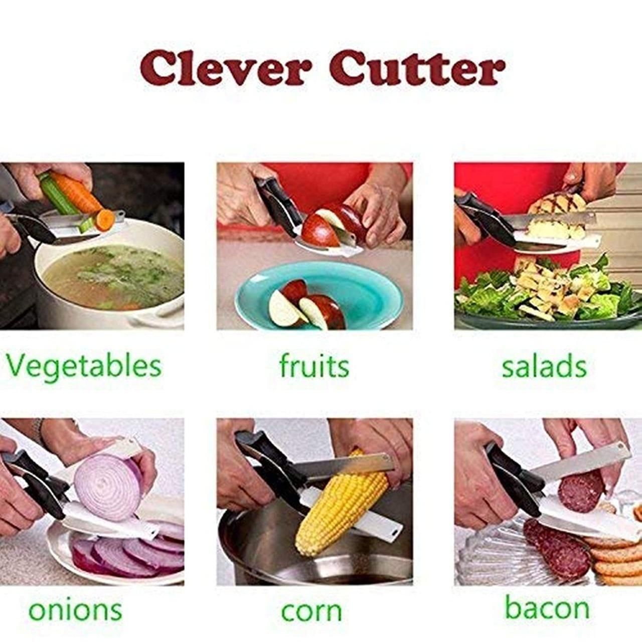 🔥 Clever Cutter 2-in-1  Magic Tool!
